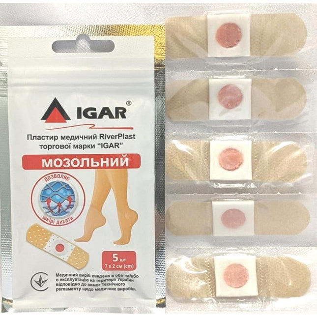 Corn Plaster, 5 ct (Igar RiverPlast мозольный пластырь, 5 шт)