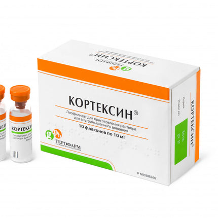 Korteksin packaging with two vials on a white background