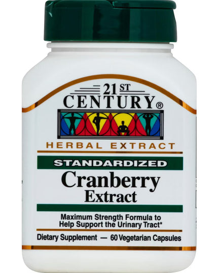 21st Century Cranberry Extract Capsules for Urinary Tract Health & Antioxidant Support – 60 Capsules