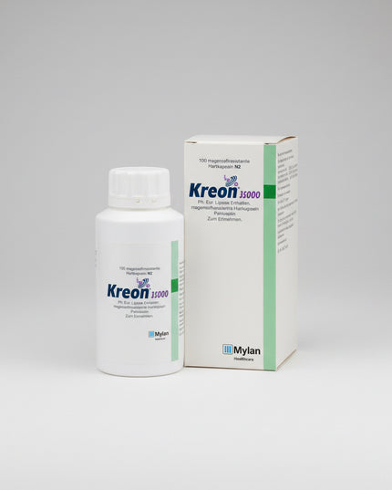 Creon® is pancreatic enzyme replacement therapy used in adults and children to support digestion in cases of pancreatic exocrine insufficiency (PEI)—a condition in which the pancreas does not produce enough enzymes to properly digest food.
