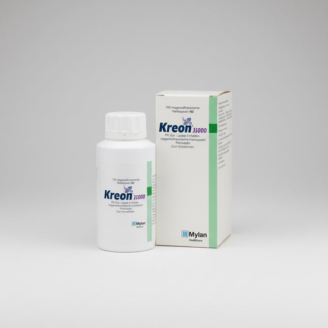 Creon® is pancreatic enzyme replacement therapy used in adults and children to support digestion in cases of pancreatic exocrine insufficiency (PEI)—a condition in which the pancreas does not produce enough enzymes to properly digest food.
