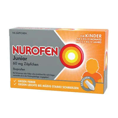 NUROFEN® Junior 60 mg 10 suppositories