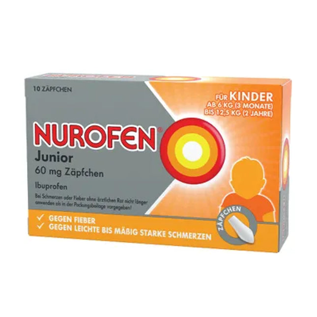 NUROFEN® Junior 60 mg 10 suppositories