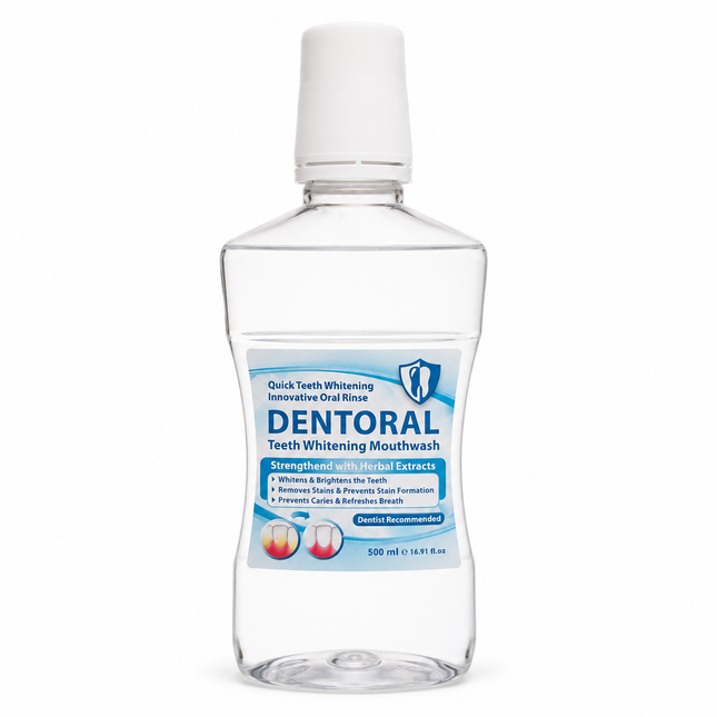Dentoral Teeth Whitening Mouthwash 500 mL