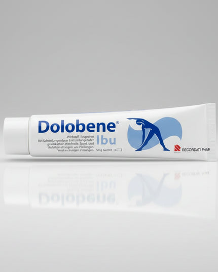 Dolobene IBU Gel is a&nbsp;topical anti-inflammatory and analgesic gel designed to help relieve local muscle and joint discomfort, swelling, and inflammation. It combines the anti-inflammatory action of ibuprofen with complementary components that enhance skin penetration and soothe affected areas. It is commonly used for sports injuries, strains, sprains, bruises, and soft tissue inflammation.