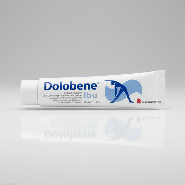 Dolobene IBU Gel is a&nbsp;topical anti-inflammatory and analgesic gel designed to help relieve local muscle and joint discomfort, swelling, and inflammation. It combines the anti-inflammatory action of ibuprofen with complementary components that enhance skin penetration and soothe affected areas. It is commonly used for sports injuries, strains, sprains, bruises, and soft tissue inflammation.