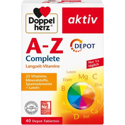 Doppelherz A-Z Complete vitamins packaging on a white background