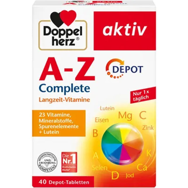 Doppelherz A-Z Complete vitamins packaging on a white background
