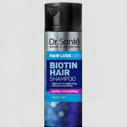 Dr. Sante Biotin Hair Shampoo is a strengthening shampoo formulated to help care for weak, fragile, and thinning hair. Enriched with biotin and conditioning ingredients, the formula gently cleanses the scalp and hair while helping improve hair appearance, strength, and manageability.

The shampoo is designed for regular use and supports healthier-looking, fuller-feeling hair while helping maintain scalp cleanliness and comfort.