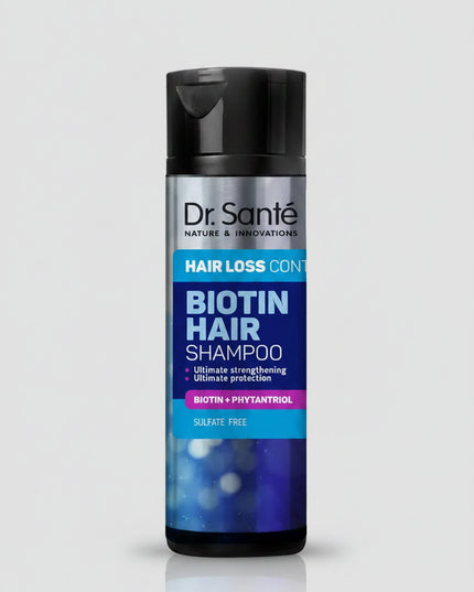 Dr. Sante Biotin Hair Shampoo is a strengthening shampoo formulated to help care for weak, fragile, and thinning hair. Enriched with biotin and conditioning ingredients, the formula gently cleanses the scalp and hair while helping improve hair appearance, strength, and manageability.

The shampoo is designed for regular use and supports healthier-looking, fuller-feeling hair while helping maintain scalp cleanliness and comfort.