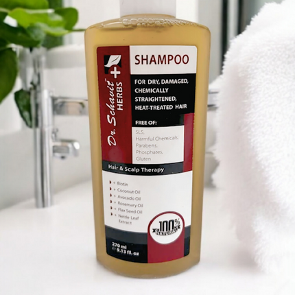 SHAMPOOING AUX HERBES DR. SCHAVIT POUR CHEVEUX SECS ET TRAITÉS À CHALEUR 270ML