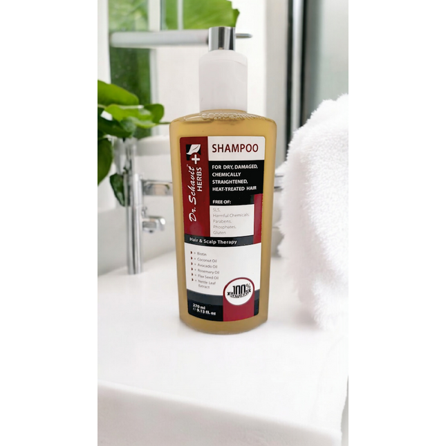 SHAMPOOING AUX HERBES DR. SCHAVIT POUR CHEVEUX SECS ET TRAITÉS À CHALEUR 270ML