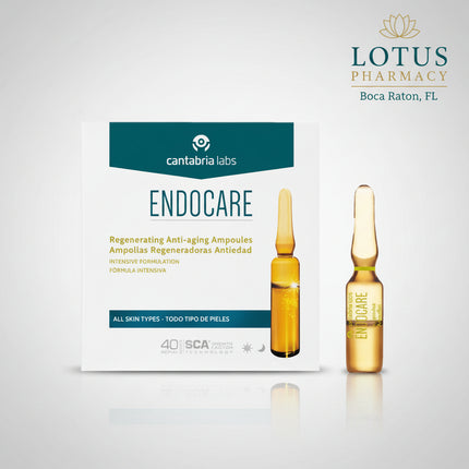 ENDOCARE SCA 40 Ampoules are an intensive anti-aging facial treatment from Cantabria Labs, formulated to help improve the appearance of wrinkles, fine lines, firmness, elasticity, and overall skin texture.

The concentrated formula features SCA® Growth Factor Technology, together with vitamins C and E and moisturizing Hydrosystems. According to Cantabria Labs, these actives help support the skin's collagen, elastin, and hyaluronic-acid matrix, leaving the complexion looking smoother, softer, and firmer.