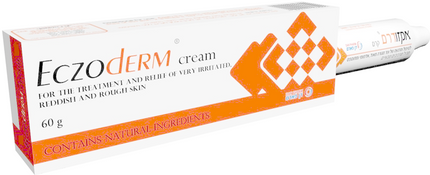 Eczoderm cream packaging on a white background