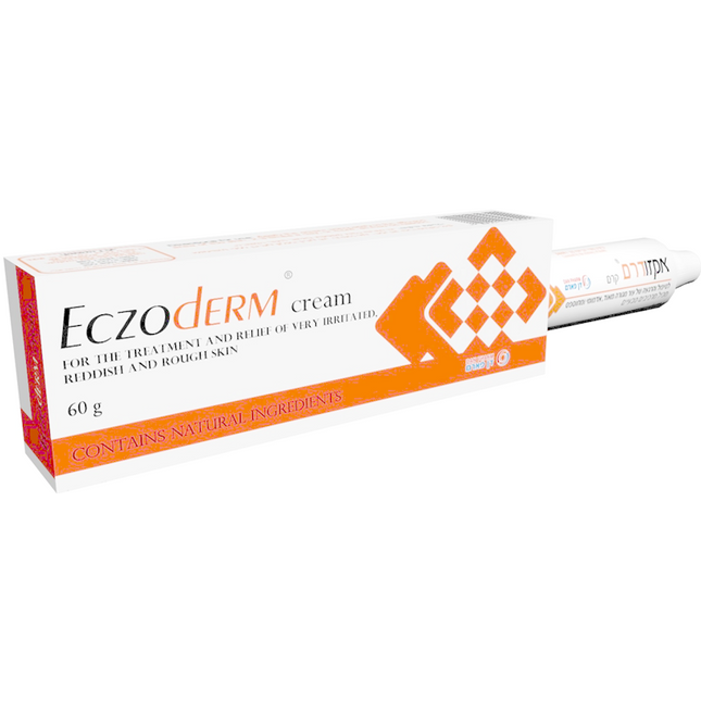 Eczoderm cream packaging on a white background