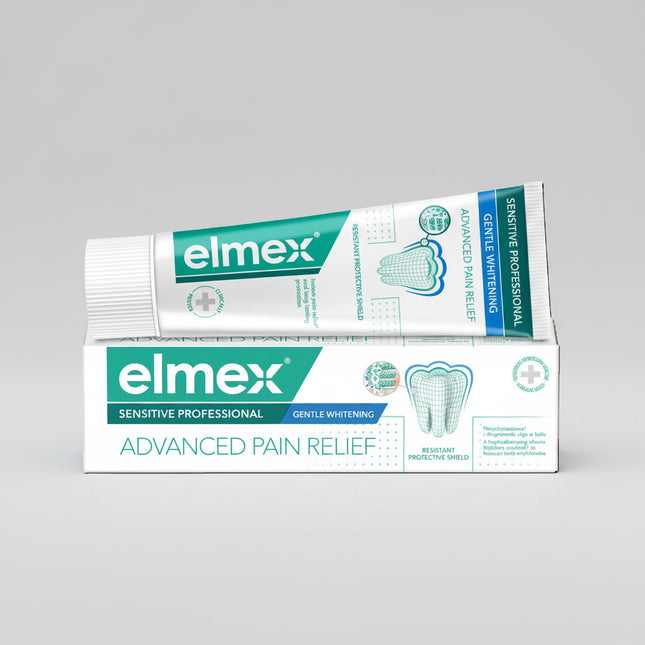 Elmex Kariesschutz Zahnpasta&nbsp;— Elmex Caries Protection Toothpaste is a trusted European dental care formula designed to help strengthen enamel and protect teeth from cavities. Its active ingredient, amino fluoride (Olaflur), forms a protective layer on the enamel surface, helping remineralize teeth and provide long-lasting protection against tooth decay.