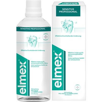 Elmex Sensitive Professional Mouthwash is an advanced alcohol-free oral rinse specially formulated for people with sensitive teeth. Featuring clinically proven PRO-ARGIN® technology and fluoride protection, it helps provide immediate and long-lasting relief from tooth sensitivity while strengthening enamel and supporting daily oral care.