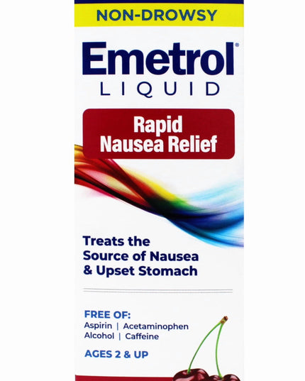 Emetrol, Emetrol Cherry, Rapid Nausea Relief, Nausea Relief, Upset Stomach Relief, Anti Nausea Liquid, Cherry Flavor, Motion Sickness Relief, Stomach Flu Relief, Non Drowsy Nausea Relief, Digestive Health, Travel Health, Upset Stomach, Nausea Medicine, Family Wellness, Emetrol Liquid, Anti Nausea, Stomach Comfort, Эметрол, Средство От Тошноты, Тошнота, Расстройство Желудка, Жидкость От Тошноты, Вишневый Вкус, Здоровье Пищеварения, Эметрол Вишня, Emetrol, Alivio De Náuseas, Malestar Estomacal, Medicina Para 