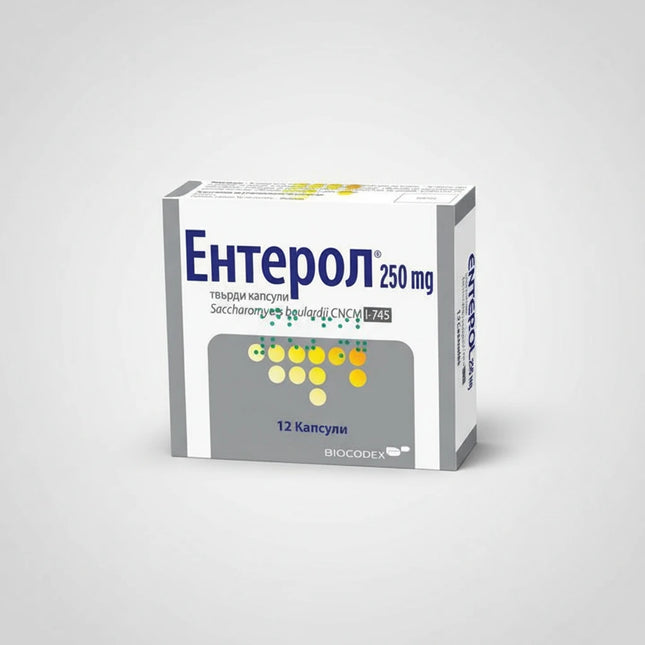 Enterol® / Perenterol® Forte is a probiotic medicinal yeast preparation designed to support digestive health by restoring the natural balance of intestinal flora. Each capsule contains a precise dose of Saccharomyces boulardii CNCM I-745, a clinically studied probiotic yeast known for its ability to help manage and prevent diarrhea and support gut integrity.