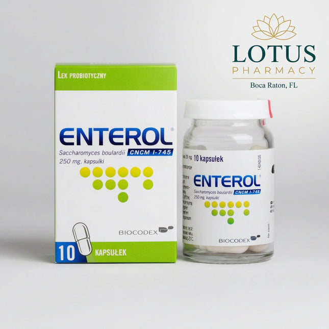 Enterol® / Perenterol® Forte is a&nbsp;probiotic medicinal yeast preparation designed to support digestive health by restoring the natural balance of intestinal flora. Each capsule contains a precise dose of Saccharomyces boulardii CNCM I-745, a clinically studied probiotic yeast known for its ability to help manage and prevent diarrhea and support gut integrity.