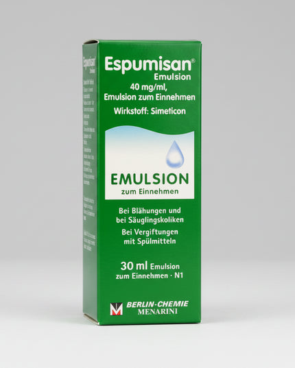 Espumisan L is a gentle anti-foaming oral solution used to relieve gas-related digestive discomfort in infants, children, and adults. It contains simethicone, which works physically (not chemically) by breaking down gas bubbles in the gastrointestinal tract, making them easier to eliminate naturally. Espumisan L is well tolerated and does not get absorbed into the body.