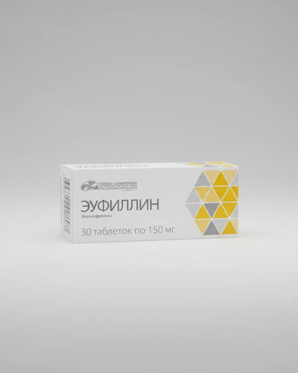 Eufilin is medicinal product containing aminophylline, a compound of theophylline and ethylenediamine, used to help relax smooth muscles of the airways and improve breathing. It belongs to the group of bronchodilators and is commonly prescribed for conditions associated with bronchospasm and impaired airway patency.