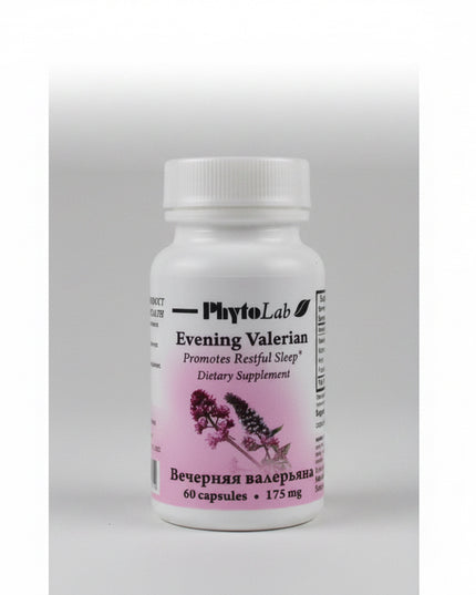 Evening Valerian is a traditional calming supplement formulated with valerian extract, commonly used to support relaxation, stress relief, and healthy sleep onset.
It is especially popular as an evening routine supplement for people experiencing nervous tension, difficulty falling asleep, or restlessness.

The 60-capsule pack is convenient for a 30–60 day calming program, depending on dosing.background