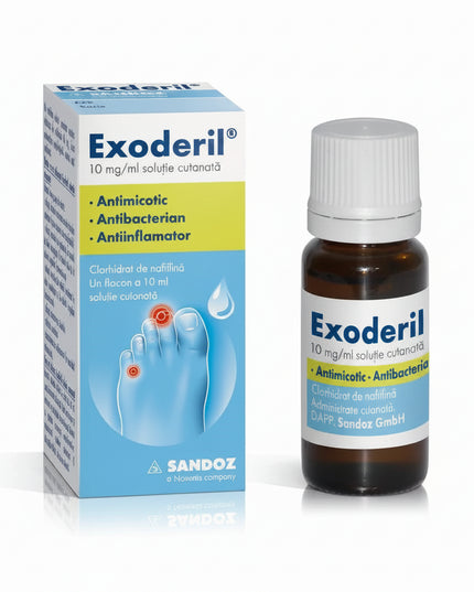 exoderil, exoderil solution, exoderil 1%, naftifine, naftifine hydrochloride, antifungal solution, nail fungus treatment, onychomycosis treatment, athlete's foot treatment, ringworm treatment, jock itch treatment, fungal skin infection, topical antifungal, skin fungus, foot fungus, european pharmacy, экзодерил, экзодерил раствор, нафтифин, противогрибковый раствор, грибок ногтей, онихомикоз, грибок стопы, микоз кожи, лечение грибка, farmacia europea, exoderil solución, naftifina, clorhidrato de naftifina, s