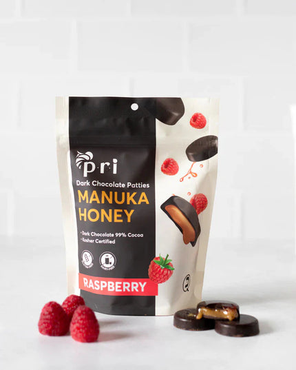 PRI Manuka Honey Coffee Chocolate Patties – 5 Oz