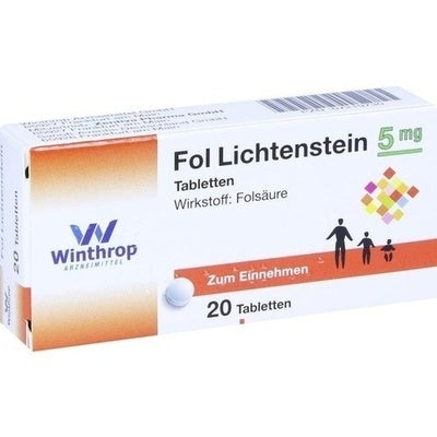 FOL Lichtenstein 5 mg comprimidos (suplemento de ácido fólico)