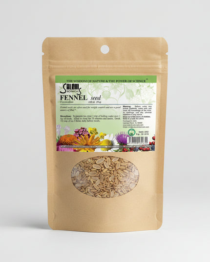 Fennel Seeds are naturally aromatic seeds traditionally valued for their digestive and wellness-supporting properties. Rich in fiber and naturally occurring plant compounds, fennel seeds help promote digestive comfort, reduce occasional bloating and gas, and support a feeling of lightness after meals. Their mildly sweet, licorice-like flavor also makes them a popular culinary spice and natural breath freshener.