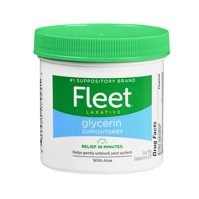 Fleet Glycerin Suppositories Adult – 24 Suppositories