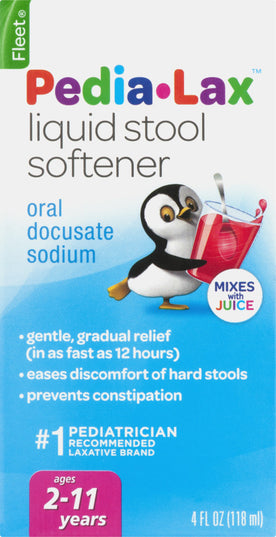 Fleet Pedia-Lax Liquid Stool Softener – 3 fl oz (89 mL)
