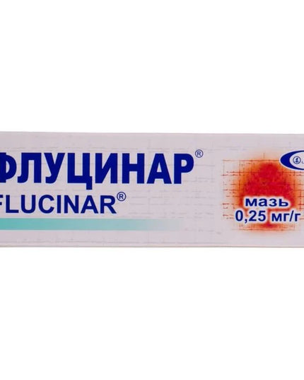 Flucinar Ointment is a potent topical corticosteroid formulated to provide fast, targeted relief from inflammation, redness, itching, and swelling associated with various inflammatory and allergic skin conditions. It contains fluocinolone acetonide 0.025%, which helps calm irritated skin and reduce inflammatory reactions.