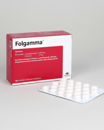 Folic acid is decisive in blood formation, the production of red and white blood cells, growth and the increase in our cells. In short: Folic acid is indispensable for all development and renewal processes of our body. Incidentally, also for the good development of a baby in the womb! Vitamin B12 needs folic acid to be able to act properly. Therefore, it makes sense to add vitamin B12 in addition to folic acid.
The result of folic acid and vitamin B12 deficiency can be an increased homocysteine value. Homoc