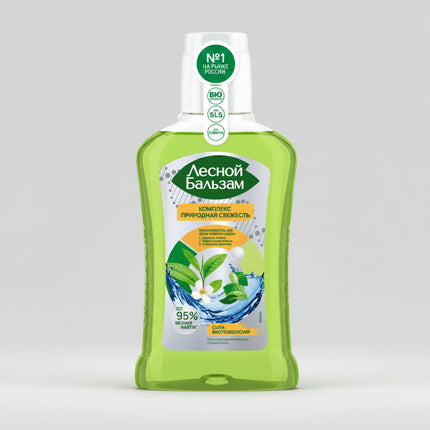 Forest Balm Total Complex Mouthwash with sea salt, aloe juice, and white tea extract is a daily alcohol-free mouth rinse designed for comprehensive oral care, plaque control, tartar prevention, gum strengthening, and fresh breath support. The formula helps reach hard-to-brush areas between teeth and along the gumline, while supporting enamel and gum comfort. Made with 98% naturally derived ingredients, it is especially popular for daily whole-mouth hygiene routines.