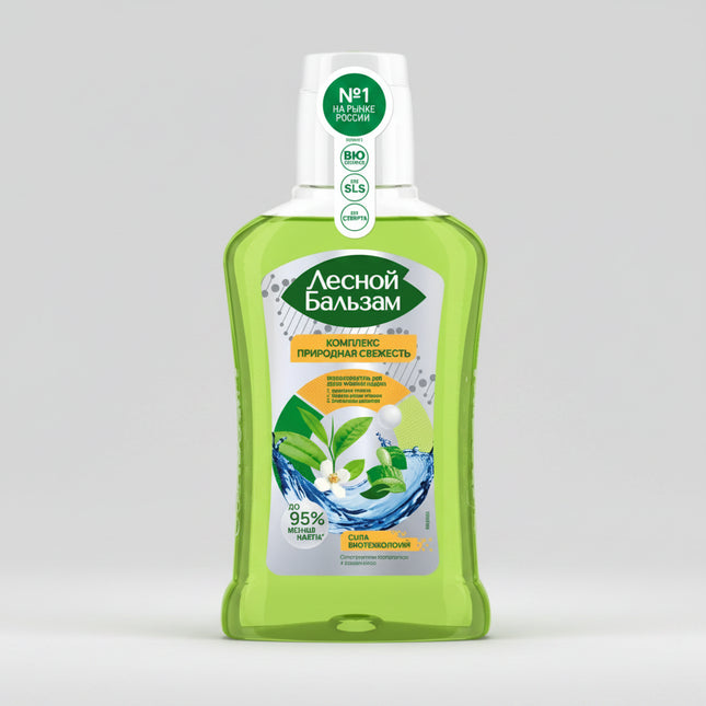 Forest Balm Total Complex Mouthwash with sea salt, aloe juice, and white tea extract is a daily alcohol-free mouth rinse designed for comprehensive oral care, plaque control, tartar prevention, gum strengthening, and fresh breath support. The formula helps reach hard-to-brush areas between teeth and along the gumline, while supporting enamel and gum comfort. Made with 98% naturally derived ingredients, it is especially popular for daily whole-mouth hygiene routines.