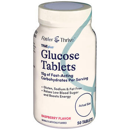 Foster & Thrive, Glucose Tablets, Raspberry Glucose Tablets, Dextrose Tablets, Fast Acting Glucose, Glucose Supplement, Blood Sugar Support, Low Blood Sugar, Hypoglycemia Support, Chewable Glucose Tablets, Raspberry Flavor, Diabetes Care, Fast Carbohydrates, Energy Support, Travel Glucose Tablets, Fat Free, Gluten Free, Caffeine Free, Diabetic Supplies, Daily Wellness, Фостер Энд Трайв, Таблетки Глюкозы, Глюкоза, Декстроза, Быстрая Глюкоза, Поддержка Сахара В Крови, Гипогликемия, Диабетические Товары, Жеват