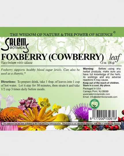 Foxberry leaf (Lingonberry leaf) is a traditional herbal remedy widely used in European and Russian herbal medicine for urinary tract and kidney health. It contains natural arbutin, flavonoids, and tannins that provide mild antibacterial, anti-inflammatory, and diuretic effects. Foxberry leaf tea is commonly used to support bladder function, help reduce inflammation, and promote natural detoxification of the urinary system.