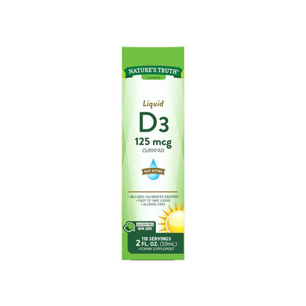 Nature’s Truth Vitamin D3 Liquid 5000 IU, 2 fl oz