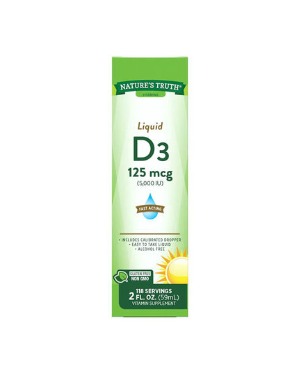 Nature’s Truth Vitamin D3 Liquid 5000 IU, 2 fl oz