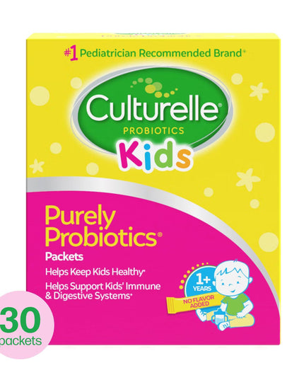 Culturelle Kids Daily Probiotic Packets for Healthy Immune and Digestive System Powder - 1.5oz/30ct