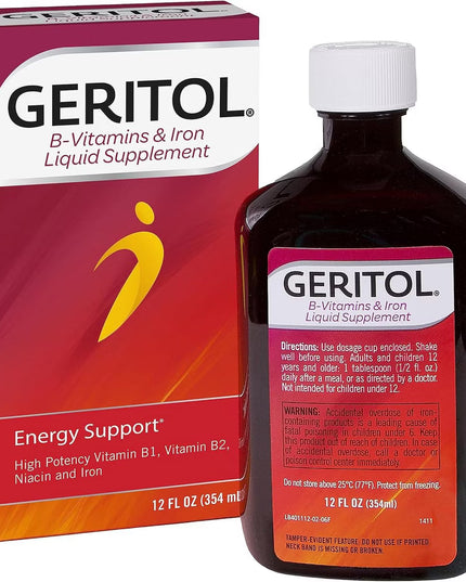 Geritol Liquid Energy Support Supplement, 354 ml
