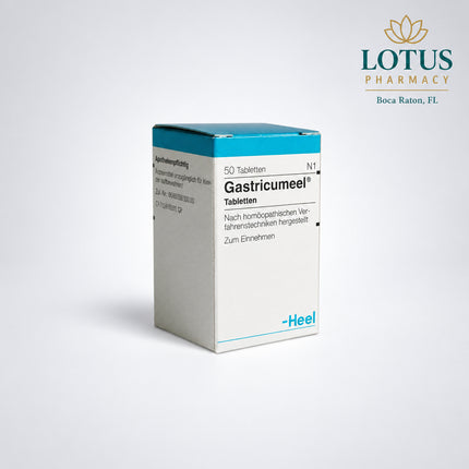 
Gastricumeel® is a homeopathic medicinal product used to support the digestive system. It is traditionally used for functional gastrointestinal discomfort such as gastritis-related symptoms, heartburn, and flatulence. The formulation is designed to gently regulate digestive balance and relieve stomach discomfort without suppressing natural processes.
