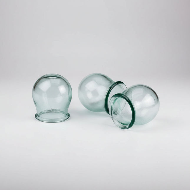 Glass cups for cupping therapy are traditional tools used in supportive wellness and recovery practices. They are commonly utilized in alternative and traditional medicine approaches to promote local circulation and relaxation through controlled vacuum suction applied to the skin.