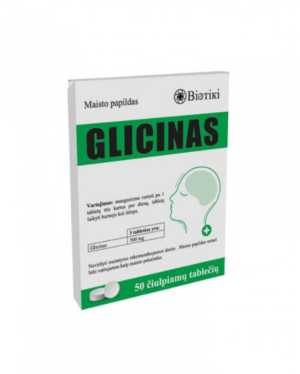 Glycine is a naturally occurring amino acid that plays an important role in brain function, nervous system balance, and emotional well-being. It acts as an inhibitory neurotransmitter, helping regulate nerve signals and promote relaxation without causing drowsiness.