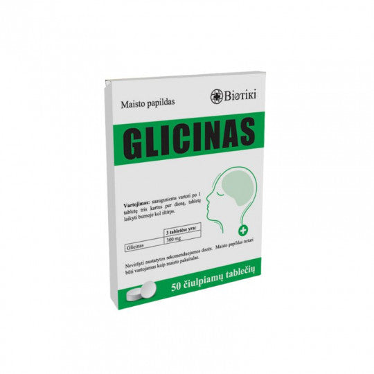 Glycine is a naturally occurring amino acid that plays an important role in brain function, nervous system balance, and emotional well-being. It acts as an inhibitory neurotransmitter, helping regulate nerve signals and promote relaxation without causing drowsiness.