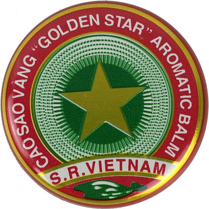 Golden Star Balm (Cao Sao Vang) Aromatic Herbal Balm for Headache, Congestion & Muscle Comfort – 4 g