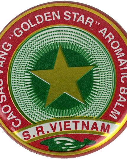 Golden Star Balm (Cao Sao Vang) Aromatic Herbal Balm for Headache, Congestion & Muscle Comfort – 4 g
