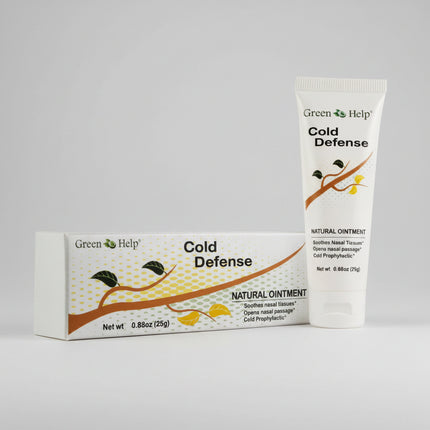 Green Help Cold Defense Natural Ointment is a botanical-based herbal cream designed to provide soothing relief for nasal discomfort and seasonal cold symptoms. It’s often used as a natural soothing balm around the nose and sinus area to help ease breathing and support comfort during the cold season.